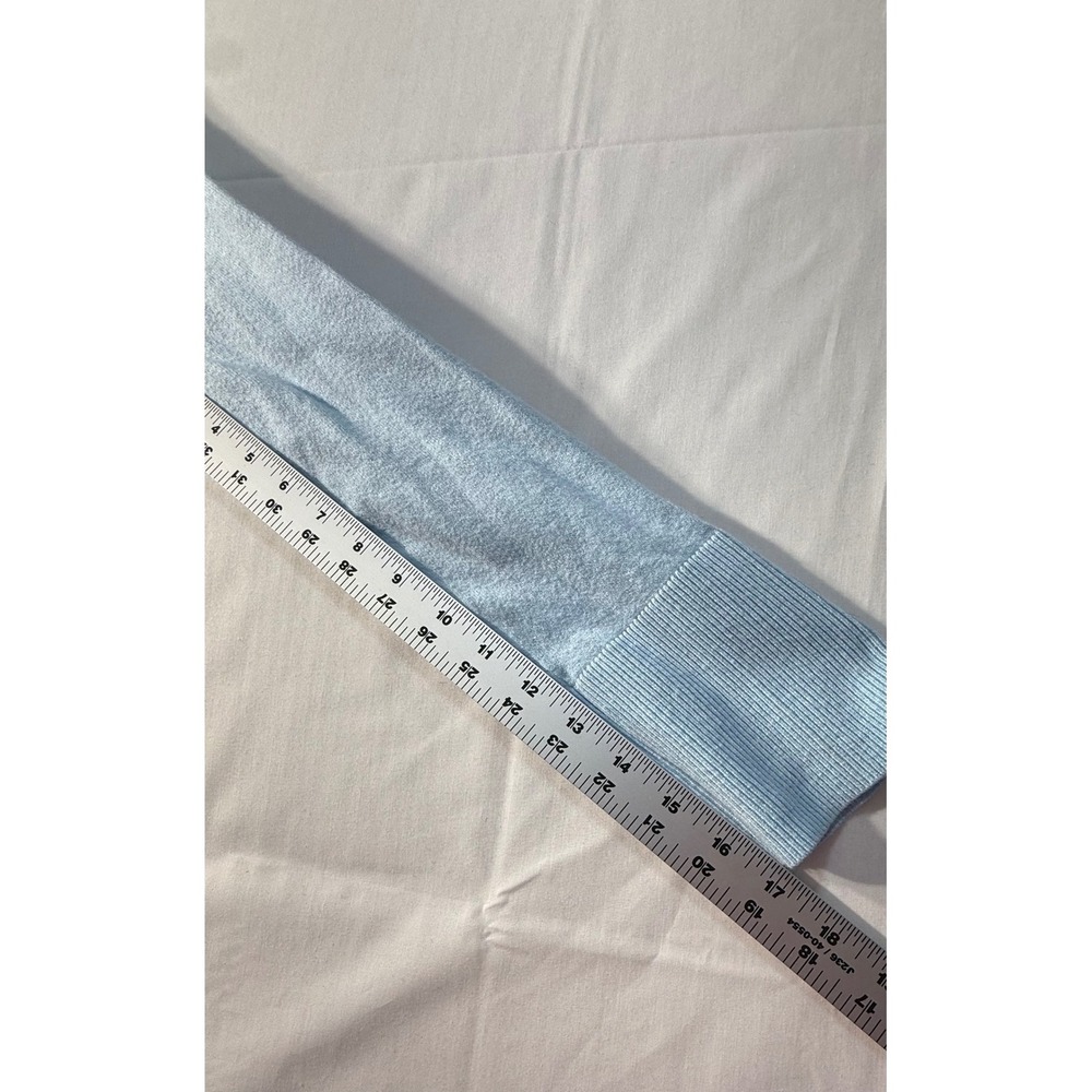 Free Assembly Light Blue Crewneck Sweater Long Sleeve Ribbed Knit Large 12-14 - Picture 6 of 6